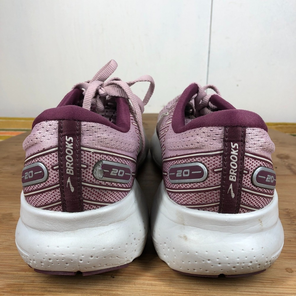 brooks glycerin 20 womens size 9 shoes purple athletic running sneakers - Picture 7 of 13